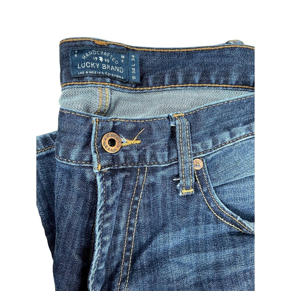 Lucky Brand Men’s Jeans – Regular Fit – Classic Denim – Size: 34 - Picture 4 of 7